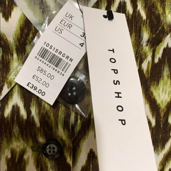 TOPSHOP opened back zigzag maxi dress women's size 4 NWT - Picture 9 of 10